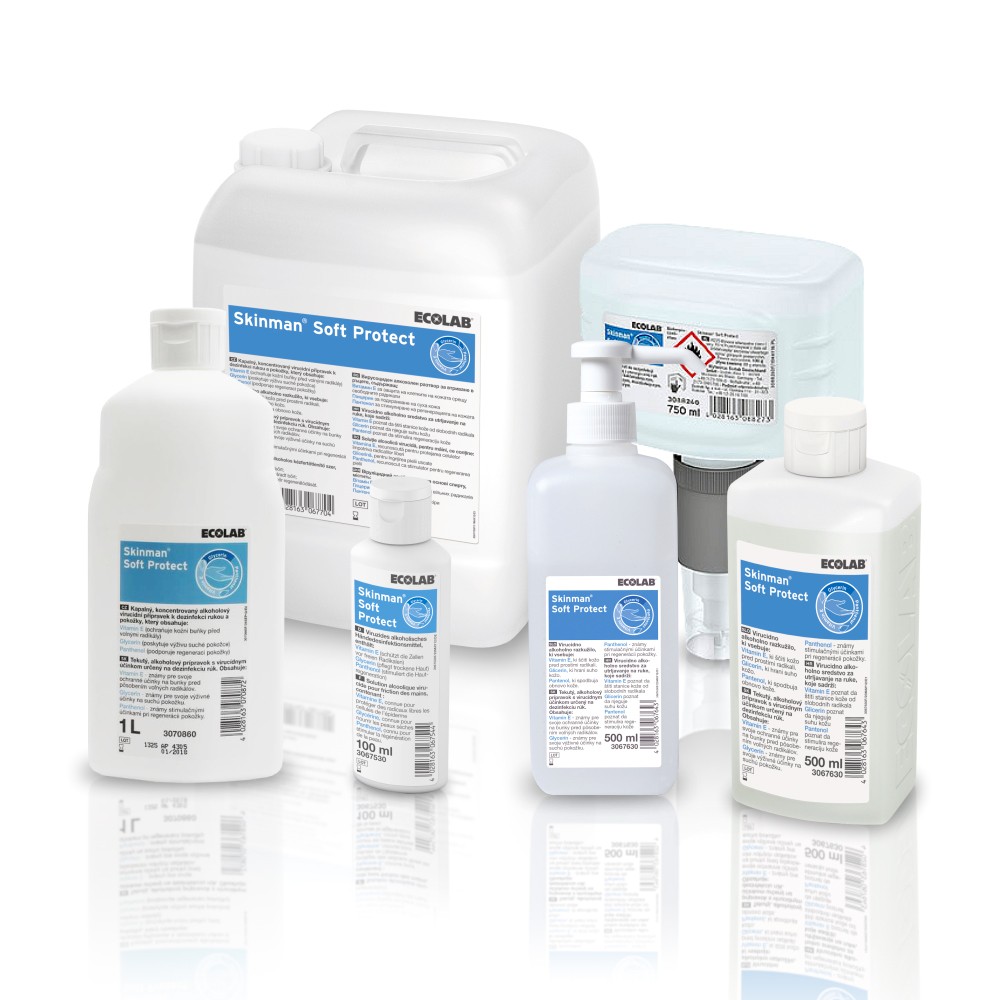 Skinman® Soft Protect 500 ml дезифектант за ръце и кожа